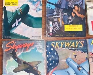 Vtg. Skyways & Air Progress magazines 