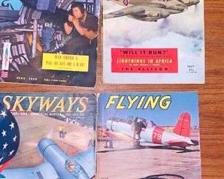 Vtg. Skyways, Flying & Air Progress magazines 