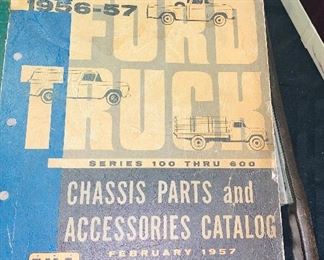 1956-57 Ford Truck Chassis Parts & Accessories Catalog 
