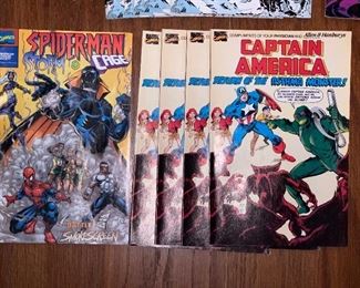 Vtg. Sider-Man & Captain America  comics 