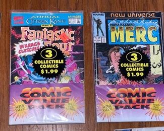 Vtg. Fantastic Four & Merc comics