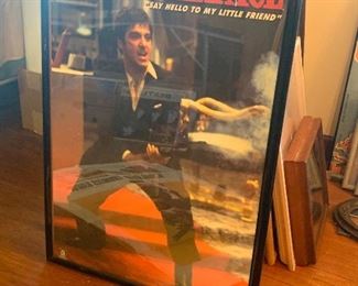 Scareface - Al Pacino  framed movie poster 