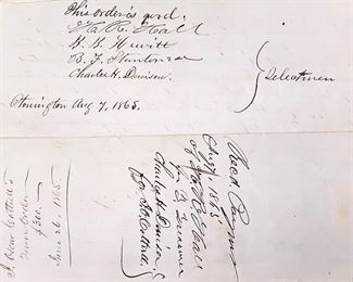 June 26th 1865 - Letter of $300 payment 