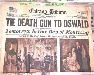 Chicago Tribune - Tie Death Gun To Oswald Sunday Nov. 24, 1963