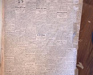 The Brooklyn Daily Eagle - Large book of News papers from April 1st 1912  to April 30th 1912