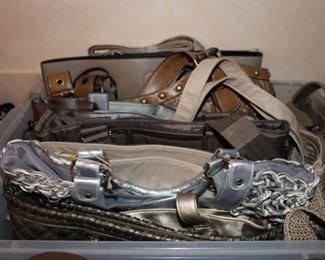 Silver/brown purses