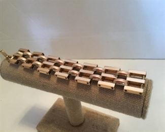 Art Deco bracelet signed Art - also gold filled marked.