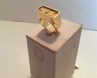 Ring - 18kt gold ring Egyptian design