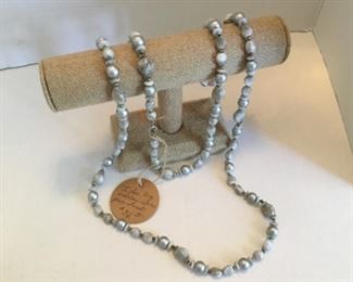 Trifari necklace long grey