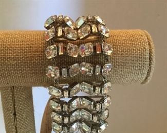 Unusual 1950’s rhinestone bracelet