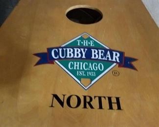 (2) Rare Cubby Bear Chicago North Bud Light Corn bag Game (no bags boards only)