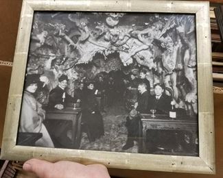 Assorted Vintage Framed Black & White Bar Scene Photos