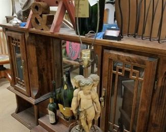 Vintage Chalkware Cherub Table Lamp (no shade)