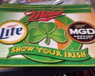 Assorted Beer Logo St Patrick's Day String Banners & Promo Collectibles