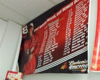 Vintage Dale Earnhardt Jr Budweiser Racing Nascar Large Vinyl Banner