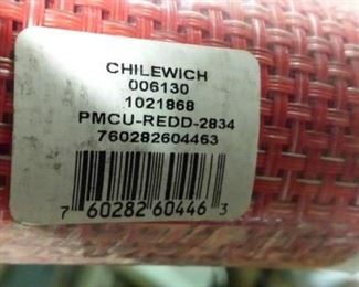 Chilewich Red Woven Vinyl Table Runner New Model PMCU-REDD-2834 & 1824