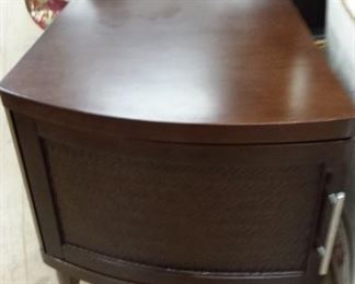 2 Designer Made For Lazyboy Mahogany End Tables (1 is scratched on top) 
