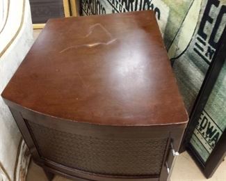 2 Designer Made For Lazyboy Mahogany End Tables (1 is scratched on top) 