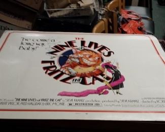 Original "The Nine Lives of Fritz The Cat" Litho Made in USA