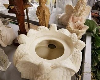 4 Sided Ceramic Angel Planter