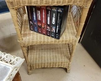 Wicker 2 Shelf Cabinet