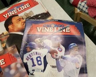 Chicago Cubs Vine Line Magazines with Collectible Binders