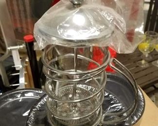 New in Box 4 & 8 Cup Spiral Chrome French Press Models SFP600 & SPF1000