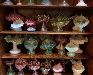 EXTRAORDINARY COLLECTION OF JACK IN THE PULPIT VASES