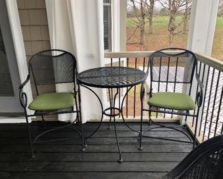 Metal bistro set