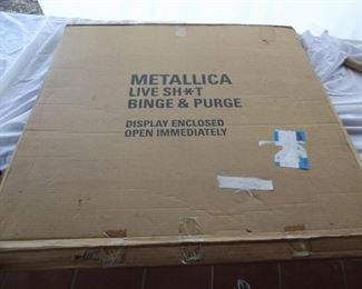 Metallica Promo showing box Display is in