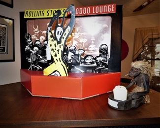 Rolling Stone "Voodoo Lounge" Lighted Cardboard Promo Store Display