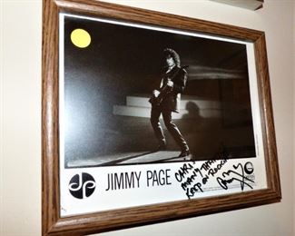 Autographed Jimmy Page Photo (Hand Signed)