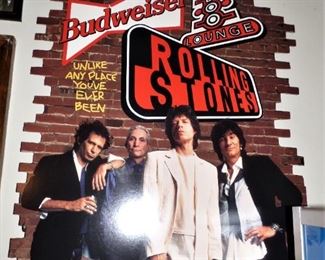 Promo Sign (Double Sided) for Rolling Stones/Budweiser "Voodoo Lounge"
