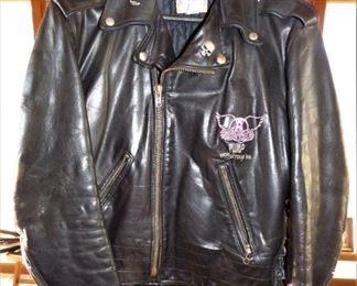 Aerosmith Leather Tour Jacket (Skull pin included)