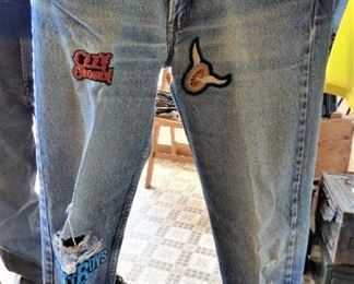 They come "Pre-Ripped" at the knee. ( That is a Vintage Rip ! )