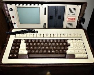 Vintage Zorba Portable Computer with Dust Bag & Floppy Disks & Cassettes (See next 2 pictures)