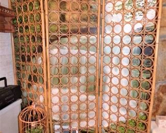 Bamboo Folding Screen