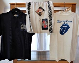 Rolling Stones Tee Shirts, Swimming Trunks with tag