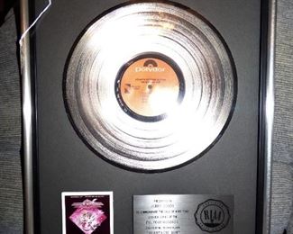 Atlanta Rhythm Section Platinum Record for Champagne Jam RIAA certified