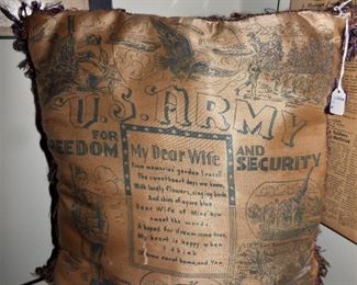World War II pillow