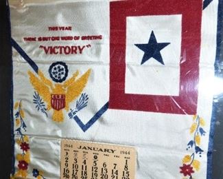 1944 Victory Banner with Calendar
