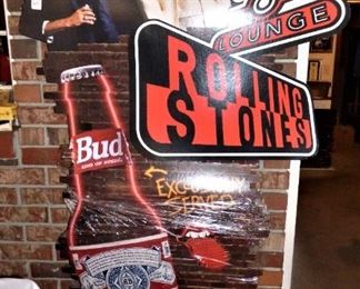Life Size Rolling Stone Budweiser Promo Sign for Voodoo Lounge