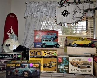 Vintage Car Kits, Vintage Skateboard