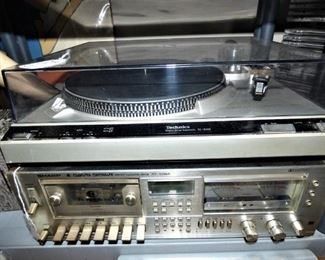 Technics Turntable, Sharp Cassette Deck