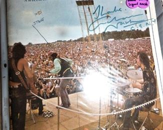Woodstock magazine autographed by Graham Nash