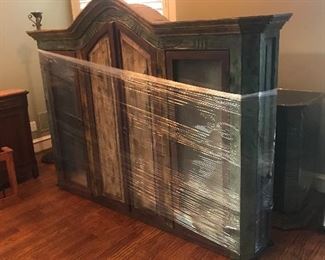 Durango Furniture hutch. This is the top piece. Bottom piece is behind it. 