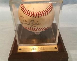 Jim Rice Autographed baseball https://ctbids.com/#!/description/share/307541