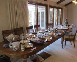 MCM DINING TABLES INCLUDING MCCOBB. ENTERTAINING WARE