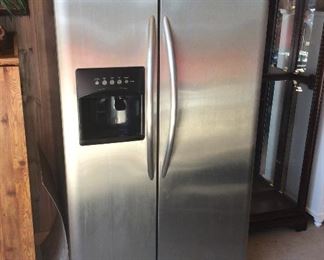 Frigidaire Side by Side, Stainless Steel doors.