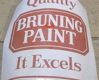 Bruning paint sign